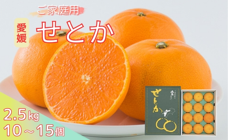 せとか 2.5kg ご家庭用 みかん 愛媛 数量限定 愛媛県産 人気 柑橘 伊予市｜B216