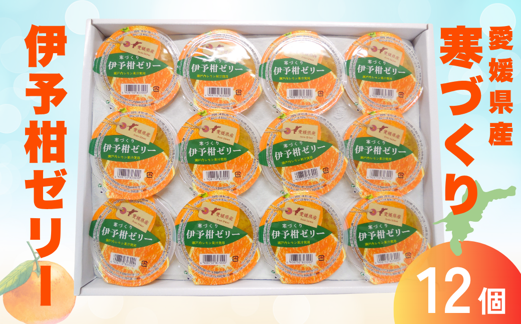 寒づくり伊予柑ゼリー詰合せ（平箱） No.18 12個入り 人気 さっぱり 美味しい おいしい 柑橘 お菓子 デザート フルーツ ギフト プレゼント おすすめ ｜B155