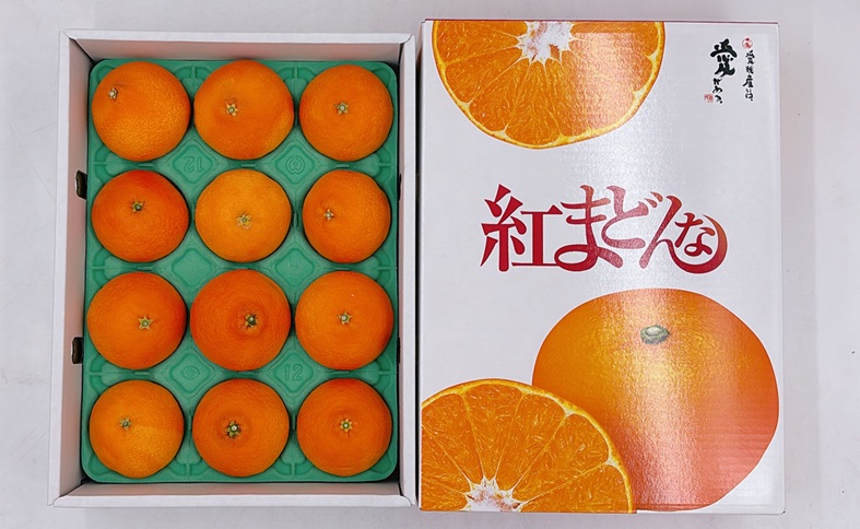 【2026年先行予約】みかん 紅まどんな 青秀 L～2Lサイズ 3kg 化粧箱 【2026年11月中旬以降順次発送】 数量限定 人気 柑橘 愛媛 伊予市｜C196