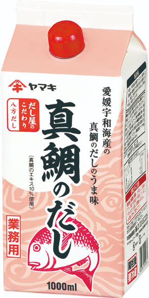 だし 真鯛のだし 業務用 大容量 1L 12本 ヤマキ Ｎ八方だし真鯛のだし 紙パック 国産｜D20