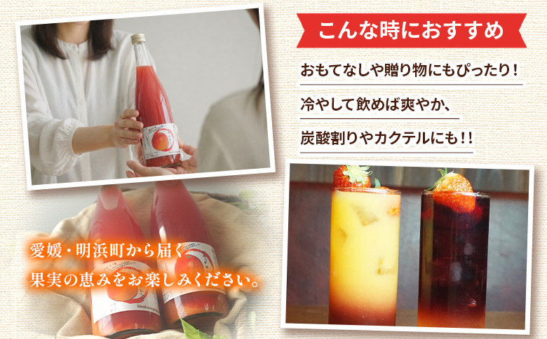 ＜ブラッドオレンジジュース 720ml 6本セット＞『1か月以内に順次発送予定』果汁 フルーツ 果物 柑橘 みかん 蜜柑 ミカン みかんジュース 飲料 ドリンク 飲み物 渡江から一歩を踏み出す会 愛媛県 西予市 【常温】