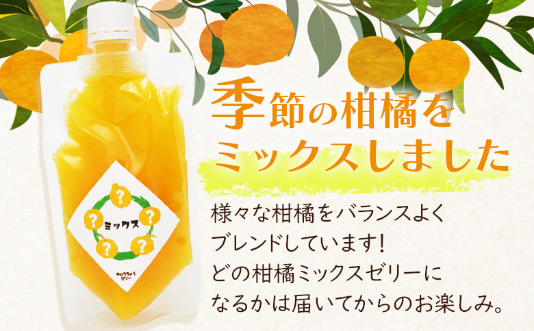 ＜つるんと食感の飲む柑橘ミックスゼリー 6個＞『1か月以内に順次発送予定』果物ゼリー くだもの ゼリー パウチ みかん 蜜柑 デザート スイーツ おやつ のむ ストレート 果汁 100％ 食感 ぷるぷる お楽しみ 渡江から一歩を踏み出す会 愛媛県 西予市 【常温】