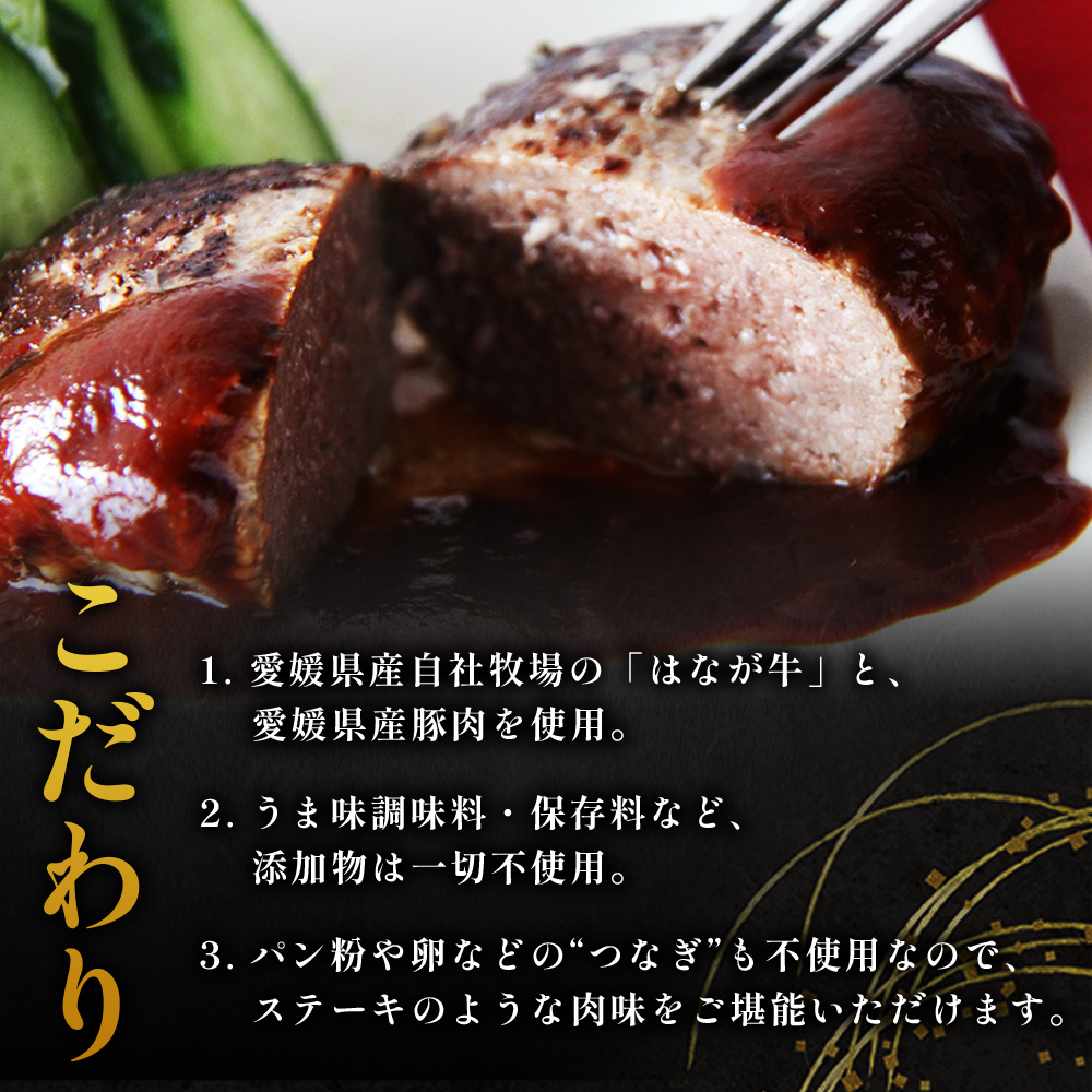 ＜合挽ハンバーグセット 10個（1個150g）＞ セット ハンバーグ はんばーぐ 合挽肉 肉 お肉 牛肉 豚肉 肉加工品 お惣菜 洋食 おかず 弁当 国産 小分け 個包装 簡単調理 特産品 ゆうぼく 愛媛県 西予市