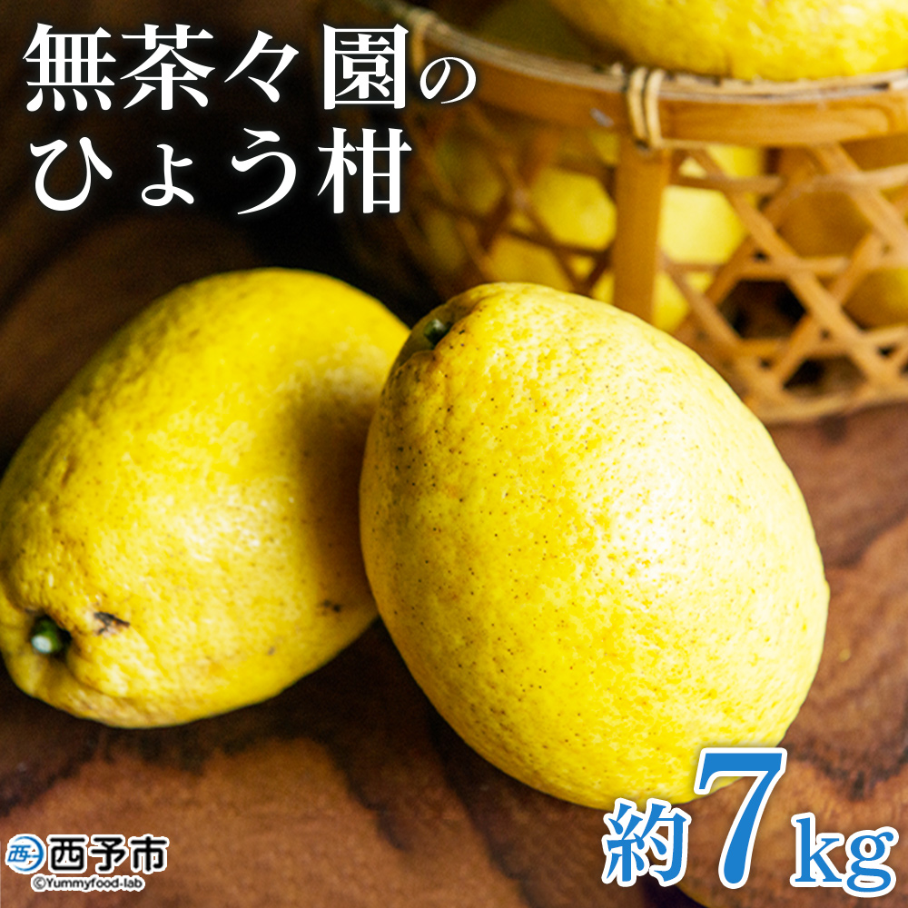 ＜無茶々園のひょう柑 約7kg＞ 果物 みかん くだもの ミカン 柑橘 フルーツ 弓削瓢柑 愛媛県 西予市