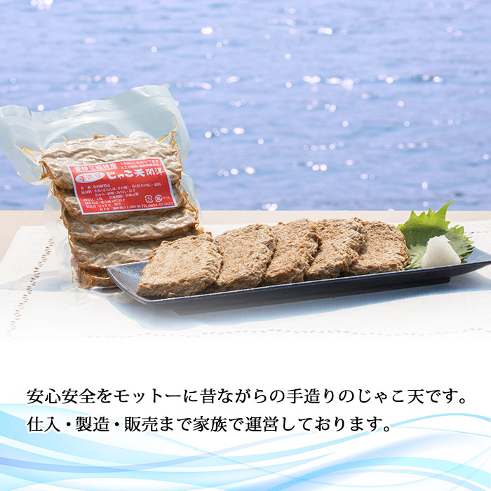＜手造り じゃこ天 20枚（5枚入り×4袋）＞ じゃこてん 天ぷら 魚肉 練り物 練り製品 小魚のすり身 珍味 おつまみ おかず お弁当 郷土料理 特産品 開洋 愛媛県 西予市