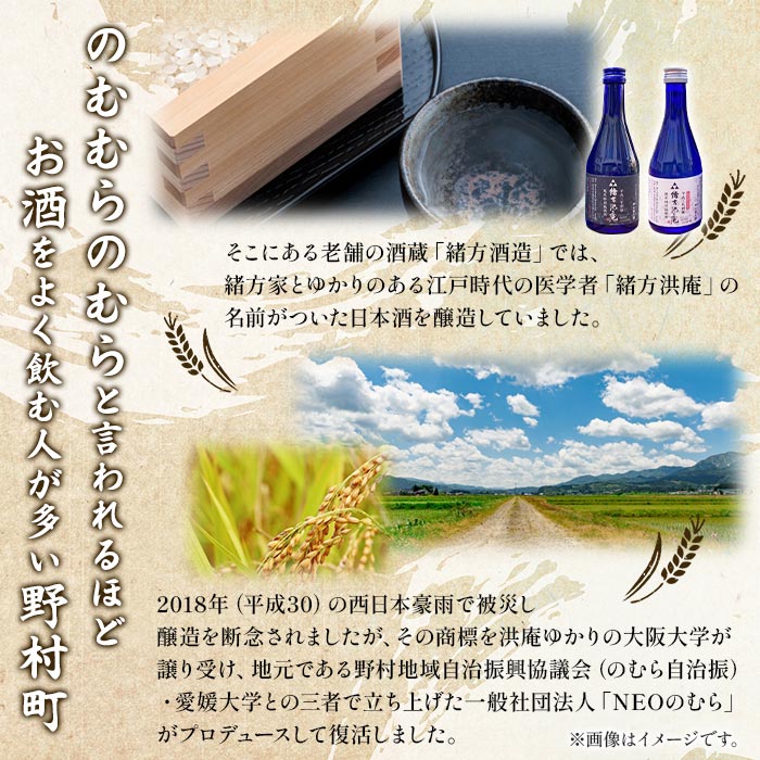 ＜復興支援酒「緒方洪庵（おがたこうあん）」第4弾 飲み比べ 4本セット＋酒粕500g＞ 日本酒 地酒 生酒 お酒 やや辛口 酒かす 此の友酒造  愛媛県 西予市