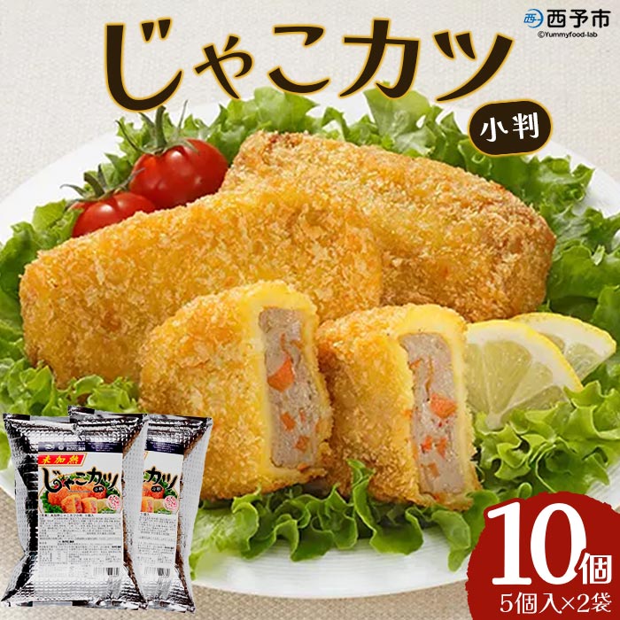 [じゃこカツ小判(未加熱)5個入り×2袋] 合計10個 お惣菜 小魚 さかな 魚介 すり身 じゃこ天 フライ 揚げ物 加工品 特産品 おつまみ おかず お弁当 バーガー カレー 国産 おがた蒲鉾 愛媛県 西予市
