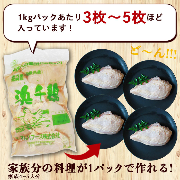 ＜【3ヶ月定期便】銘柄鶏 浜千鶏 愛媛県産 若鶏むね肉 5kg（1kg×5）＞ 国産 鶏肉 大容量 業務用 家庭用 鳥肉 とり チキン ムネ はまちどり 精肉 塊 ブロック 定期便 産地直送 マルハフーズ株式会社 愛媛県 西予市