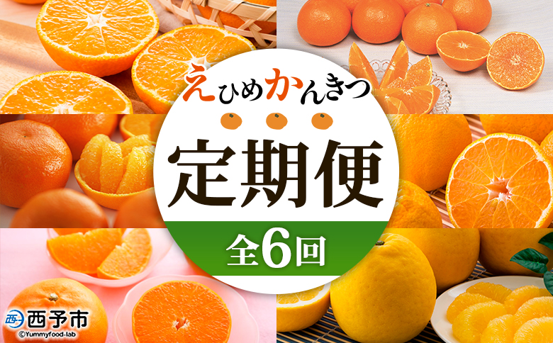 【先行予約】＜2026年11月発送開始 えひめかんきつ定期便 全6回＞ 果物 フルーツ みかん ミカン 蜜柑 柑橘 日の丸みかん 紅まどんな 伊予柑 いよかん デコポン せとか 河内晩柑 愛媛県 西予市