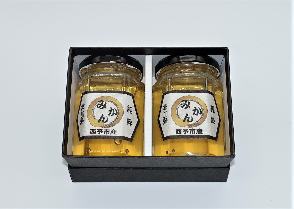 みかん蜂蜜「ジオハニー」170g×２瓶（化粧箱入り）
