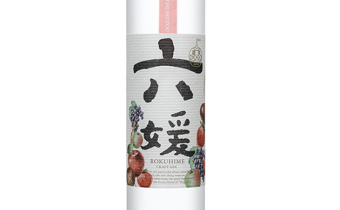 水口酒造 道後ジン「六媛」200ml　クラフトジン スピリッツ 愛媛