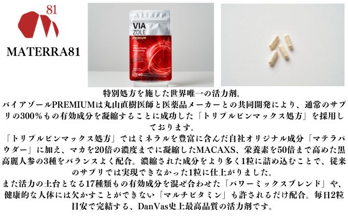 VIA ZOLE PREMIUM 60粒入り