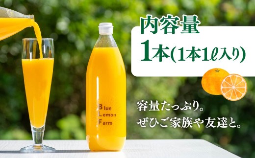 愛媛　ブルーレモンファームのごくしぼりみかんジュース　1L　1本