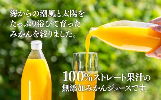愛媛　ブルーレモンファームのごくしぼりみかんジュース　1L　1本