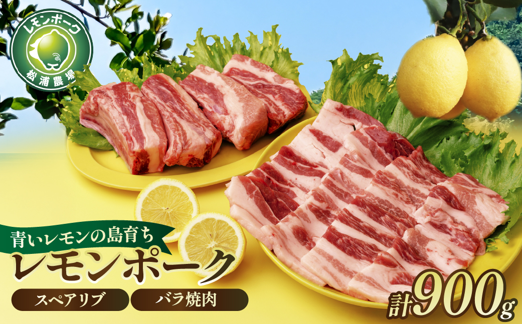 レモンポーク　スペアリブ500gバラ焼肉400g【配送不可地域：離島】
