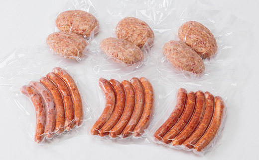 レモンポーク　ソーセージ・ハンバーグセット【配送不可地域：離島】【1314480】