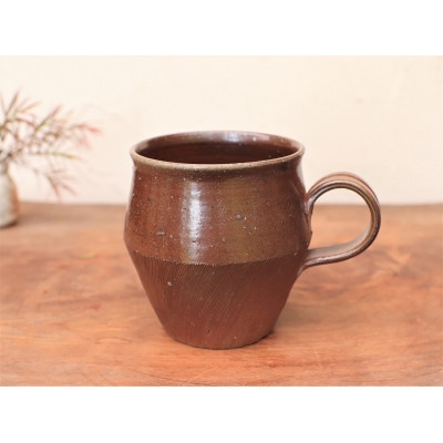 備前焼 コーヒーカップ(野草)　c9-052【1410712】