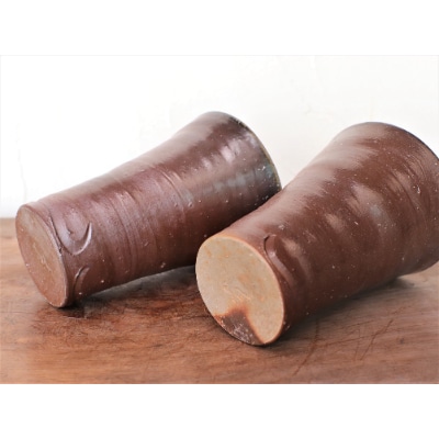 備前焼 ビアマグ2個セット・波(大)　b3-018【1255803】