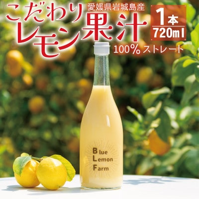 愛媛　ブルーレモンファームのレモン果汁　720ml　1本【1489703】
