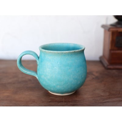 トルコブルーのコーヒーカップ1個 yc-029【1280474】
