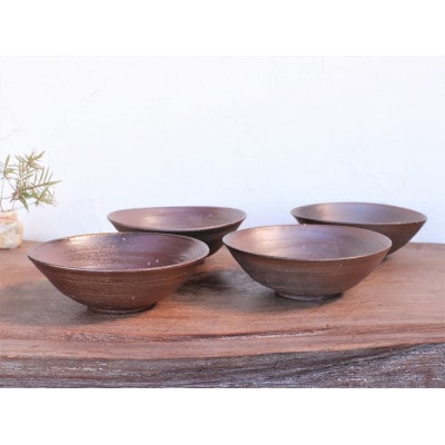 備前焼 皿(4枚セット)　st-025【1281010】