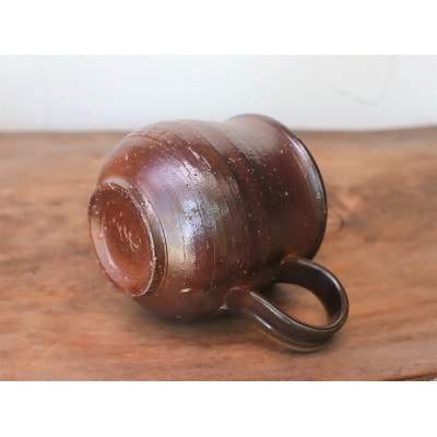 備前焼 コーヒーカップ(大)・ろくろ目　c7-057【1278184】