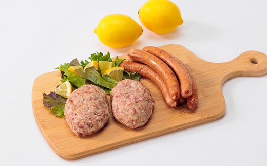 レモンポーク　ソーセージ・ハンバーグセット【配送不可地域：離島】【1314480】