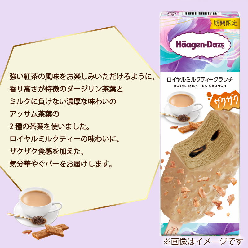 期間限定フレーバー ハーゲンダッツ バー セット 20本入 ロイヤルミルクティークランチ ｜ ハーゲンダッツ アイスクリーム ギフト セット 詰め合わせ ロイヤルミルクティークランチ 愛媛県 松前町