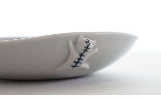 砥部焼 猫のかくれんぼ皿セット 食器 砥部焼 陶器 陶磁器 焼き物 やきもの 手作り うつわ 皿 愛媛県 松前町 和将窯