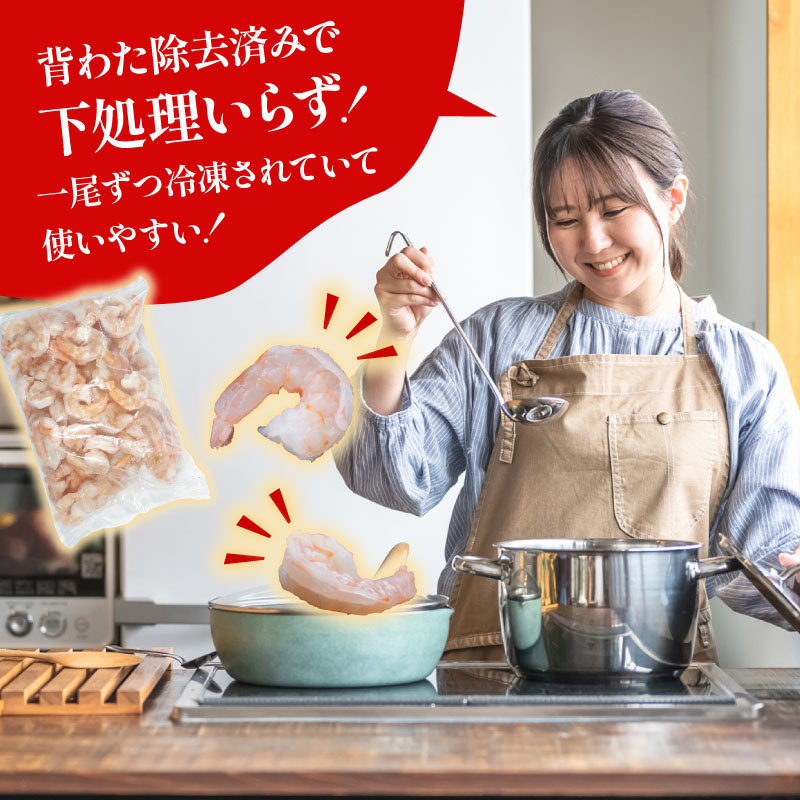 エビいかMIX 800g(800g × 1パック)｜下処理済み 冷凍 背ワタ取り シーフード 海鮮 海鮮MIX 海老 烏賊 エビ イカ 簡単 下処理