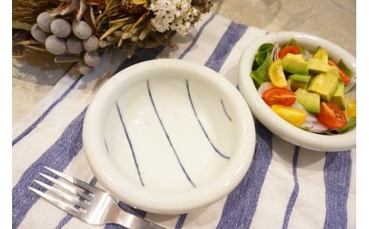 梅乃瀬窯 ４寸玉縁（たまぶち）鉢セット（２個）