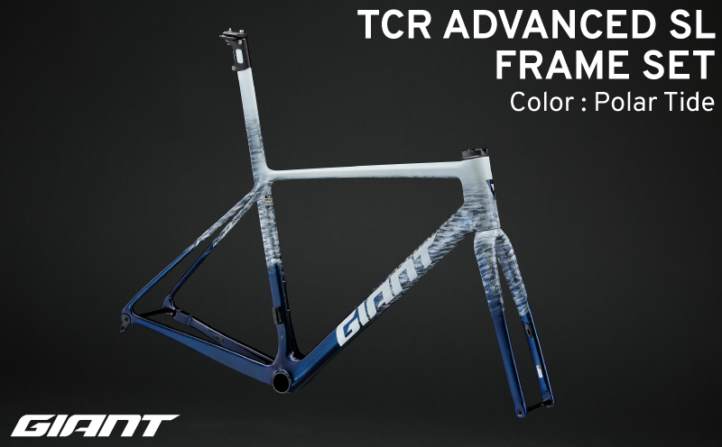 【フレームのみ】GIANT TCR ADVANCED SL FRAMESET（カラー：Polar Tide）｜  ジャイアント ロードバイク 自転車 レース カーボン 東レ