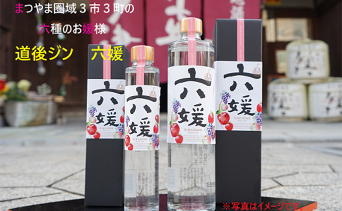 水口酒造 道後ジン「六媛」500ml　クラフトジン スピリッツ 愛媛 お酒