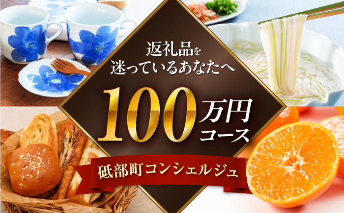 【砥部町コンシェルジュ】返礼品おまかせ！寄附額100万円コース 1000000円 砥部焼 焼き物 磁器 食器 柑橘 みかん 詰め合わせ プレゼント 内祝い お返し ギフト グルメ 食品 お取り寄せ 高級 [BJYZ015]