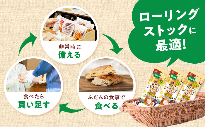 【全3回定期便】パン ロカボスティックパン 4種のフルーツ 15個 / パン 菓子パン スティックパン 糖質 非常食 ギフト / 愛媛県砥部町/株式会社四国シキシマパン [BJAA011]