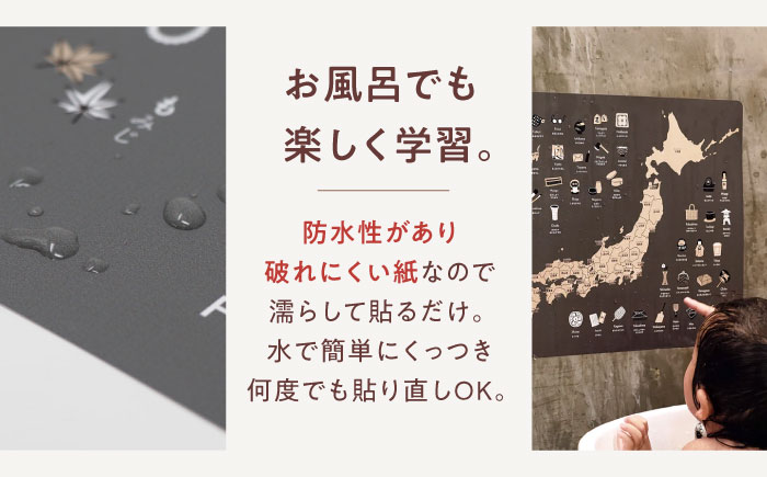 知育 知育ポスターホワイト 3枚セット / 日本地図 世界地図 ローマ字 幼稚園 小学生 オシャレ 学習用 防水加工 知育 情操教育 おしゃれ 子供 シンプル ギフト お祝い 入園 入学 / 愛媛県砥部町/株式会社明朗社 [BJBA007]