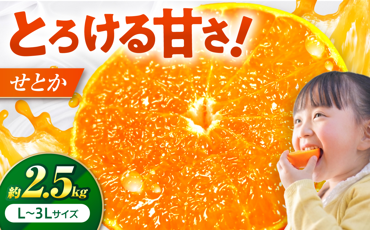 せとか L-3Lサイズ 約2.5kg【2月中旬から3月中旬まで順次発送】 / フルーツ 果物 蜜柑 ミカン オレンジ 小玉 甘い 先行予約 約 3kg 愛媛 / 愛媛県砥部町/株式会社フジ・アグリフーズ [BJBI006]