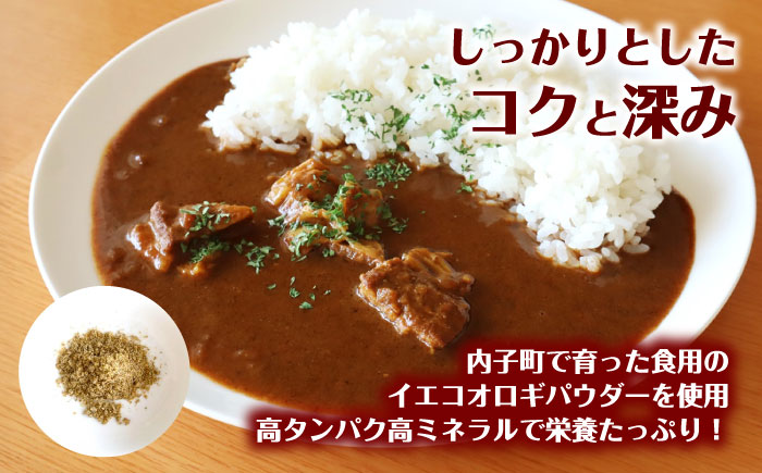 愛媛大学共同企画 イエコオロギパウダー うちこおろぎスープカレー4個セット／国産牛肉 タンパク質 食物繊維 鉄分 亜鉛 保存食 防災 内子町 四国 愛媛県 【株式会社ヒューネット風の谷うちこおろぎファーム】 [BKBN002]