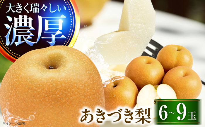 稲田ペアファームのあきづき梨 6〜9玉 〈2026年9月〜発送〉 ／ フルーツ 果物 くだもの 食品 人気 おすすめ 送料無料 梨 なし 秋月 人気 甘い デザート 贈り物 果汁 【株式会社内子フレッシュパークからり】 [BKAD029]