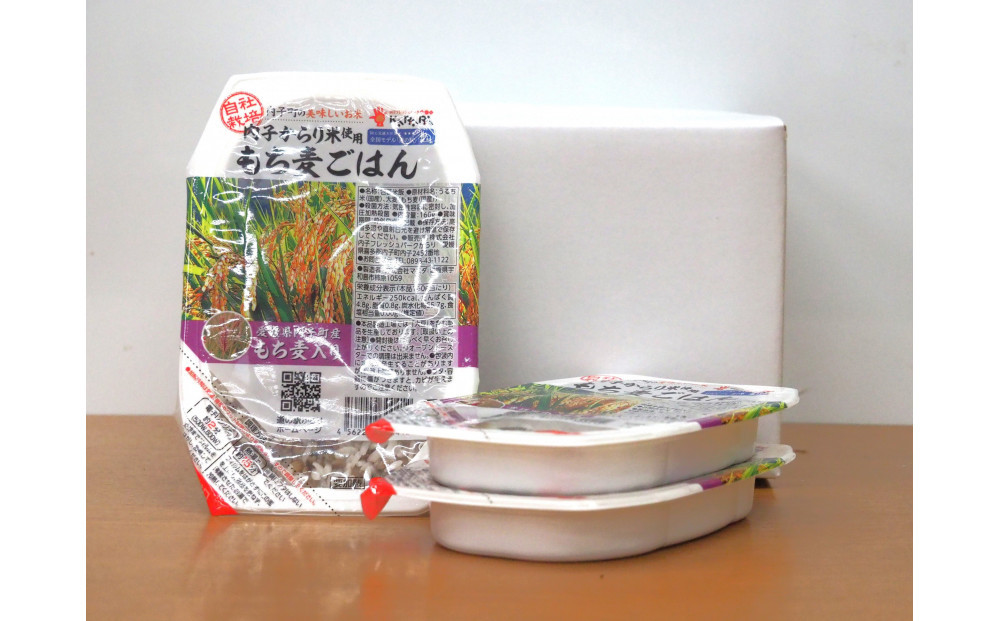 内子からり米使用もち麦ご飯【10パック】自社栽培米内子からり米[にこまる]・愛媛県内子町産もち麦使用　電子レンジ約2分
