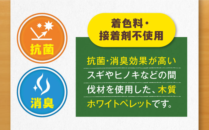 【6回定期便】木質ホワイトペレット 20kg／ペレット 猫砂 ストーブ 内子町【有限会社内藤鋼業】 [BKAE004]