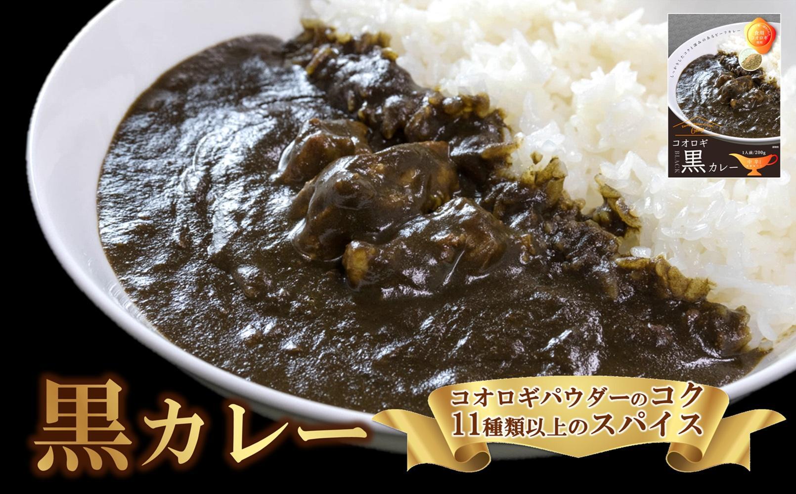 愛媛県喜多郡内子町産イエコオロギパウダー スープカレー スパイスカレー タンパク質 うちこおろぎスープカレー２個と定番コオロギ黒カレー２個セット