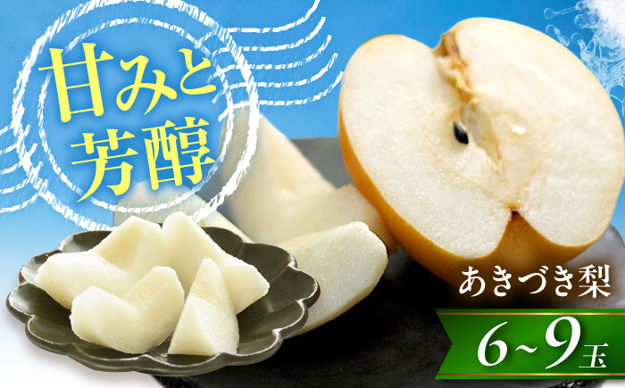 尾形農園のあきづき梨 6〜9玉入 〈2026年9月〜発送〉 ／ フルーツ 果物 くだもの 食品 人気 おすすめ 送料無料 梨 なし 果実 あきづきなし 【株式会社内子フレッシュパークからり】 [BKAD040]