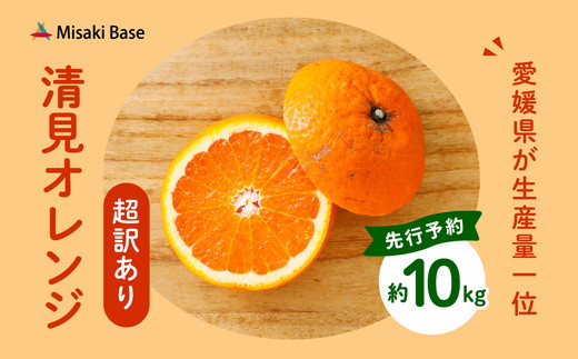 【先行受付】【家庭用】清見オレンジ 10kg | みかん 柑橘 ミカン 蜜柑 mikan 果物 フルーツ 糖度 甘い きよみ タンゴール 温州 オレンジ ミックス 愛媛県 伊方町 Misaki Base ※2025年3月中旬～4月中旬頃に順次発送予定 ※離島への配送不可