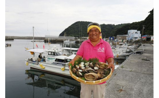 【先行予約】【数量限定】佐田岬海士のあわび・さざえセットB 【4/15～10/25の漁解禁日に合わせて発送】　※北海道・東北地方・沖縄・離島への配送不可　※2024年4月下旬～11月上旬頃に順次発送予定