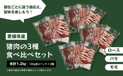 イノシシ肉食べ比べセット（ロース バラ モモ）各4個セット