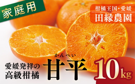 【先行予約】【家庭用】甘平 10kg｜ 柑橘 みかん ミカン フルーツ 果物 愛媛　※離島への配送不可　※2025年2月上旬頃～3月頃に順次発送予定