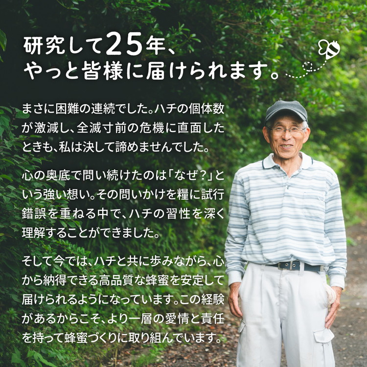 兵頭さん家の国産はちみつ 1瓶（240g 180cc） ｜ 国産 百花蜜 蜂蜜 ハチミツ 深山ミツバチ 研究25年 日本ミツバチ ※離島への配送不可