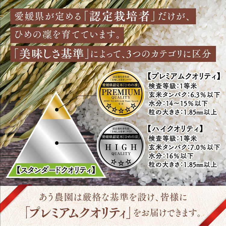 【R7年産】【愛媛県ブランド】ひめの凜 10kg（プレミアムクオリティ） ｜ お米 お米不足 お米品薄 おいしい お米 事業者支援 送料無料 白米 精米 国産 限定 ごはん ご飯 白飯 ゴハン 愛媛県産 鬼北町 ※2025年11月上旬より順次発送予定