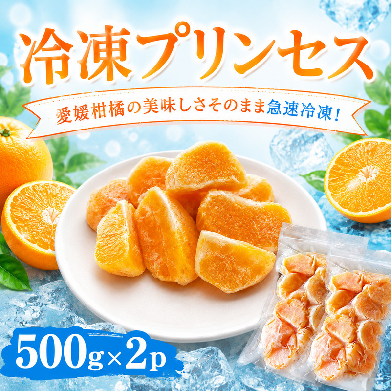 冷凍プリンセス 500g × 2袋 冷凍みかん みかん ミカン 愛媛みかん 蜜柑 柑橘 かんきつ 冷凍ミカン 冷凍柑橘 アイス スムージー シャーベット みかん職人武田屋 愛媛県 愛南町